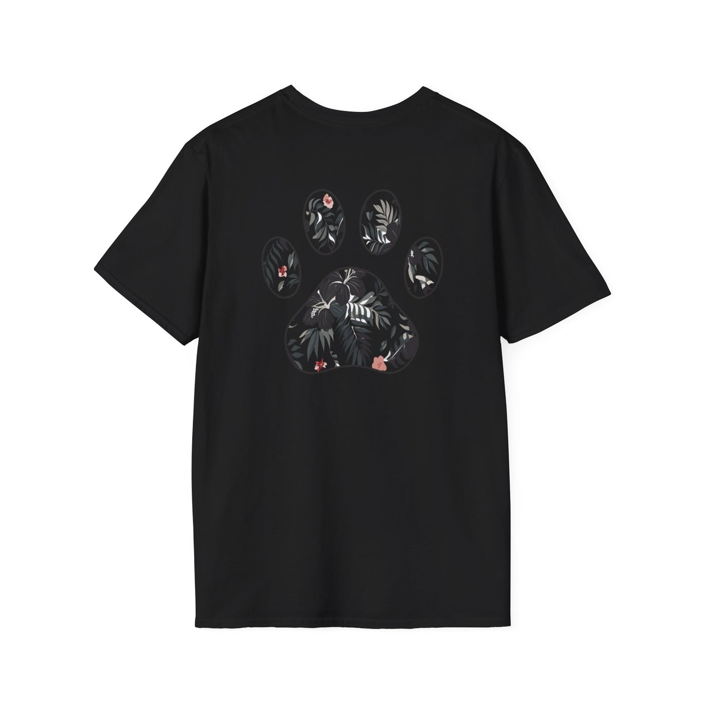 Floral Paw Print Softstyle T-Shirt