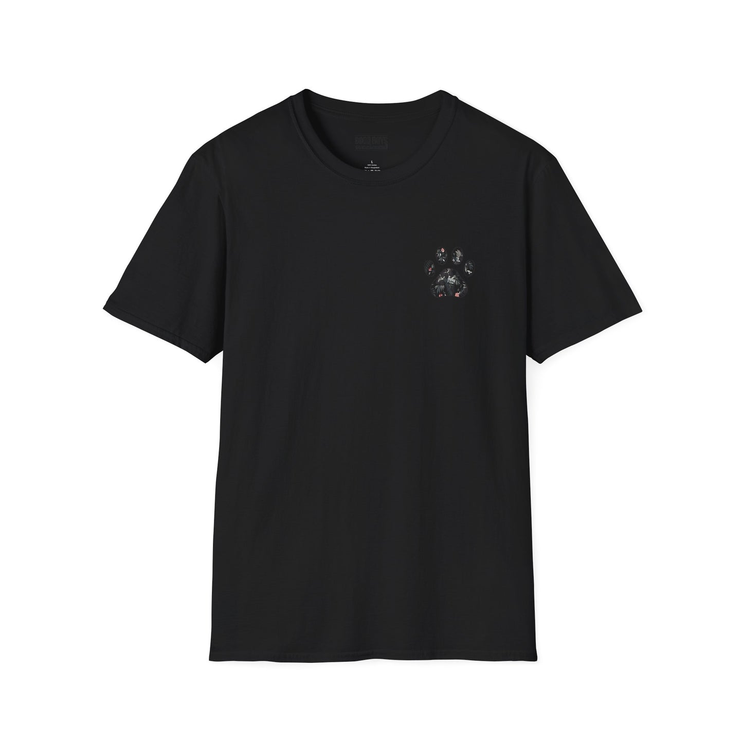 Floral Paw Print Softstyle T-Shirt